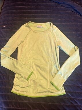 Athleta fastest track top Light Green Long-Sleeve